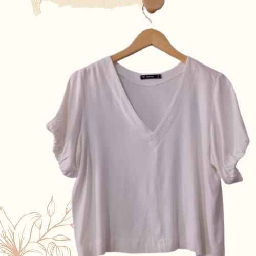 blusa cropped off white hering m (le58076)
