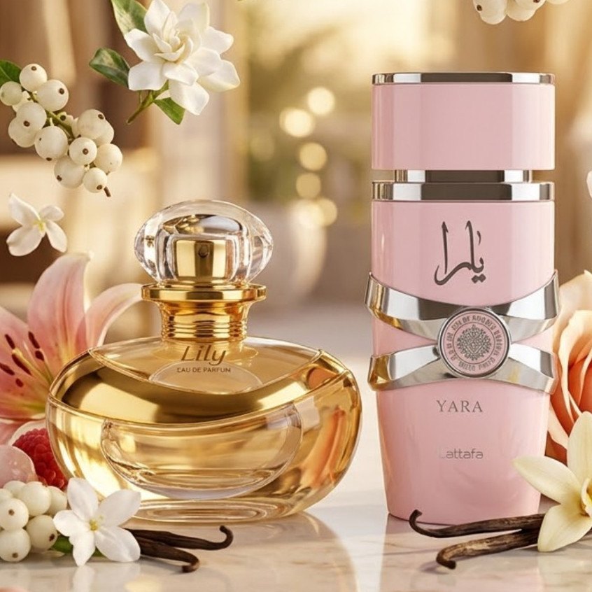 Perfumes Femininos Liillyy e Yara Eau de Parfum Alta Fixação Fragrância Doce Elegante