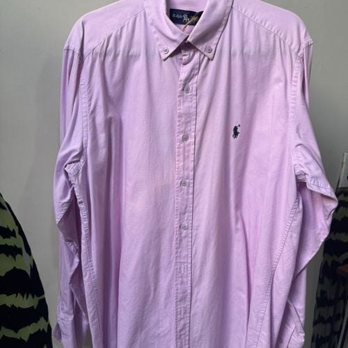camisa manga longa rosa ralph lauren