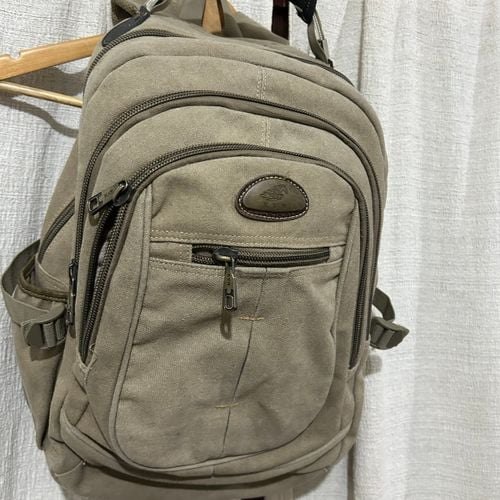 mochila kvn lona caqui