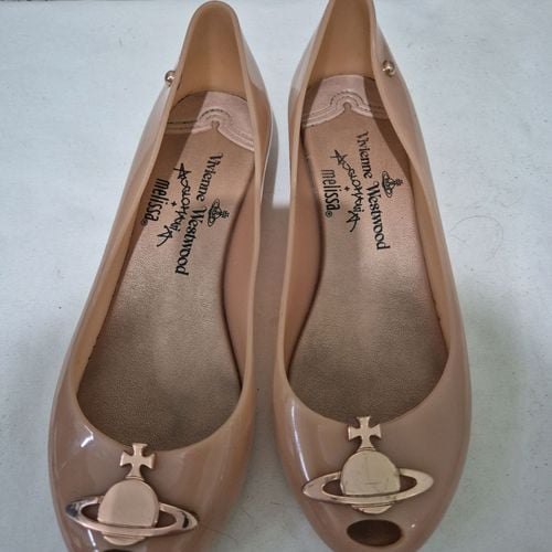 sapatilha melissa vivienne westwood bege 33/34