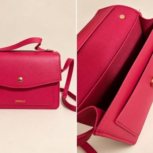 bolsa gabriela transversal rosa