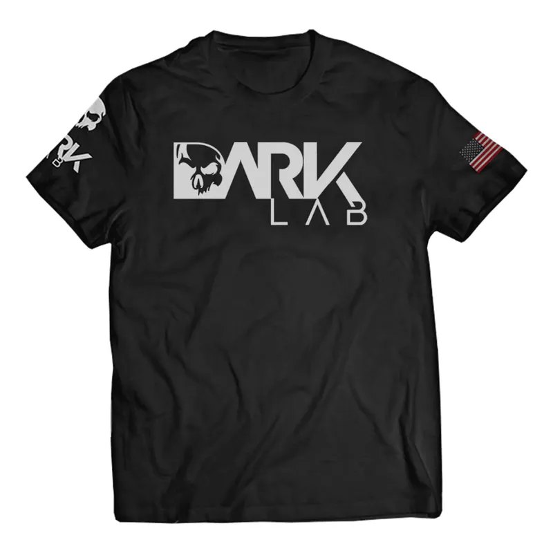 Camiseta Dry-fit Preta Caveira Unisex Dark Lab
