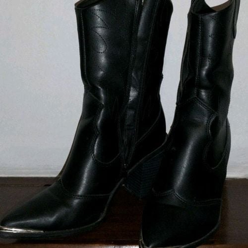bota feminina preta estilo country 38