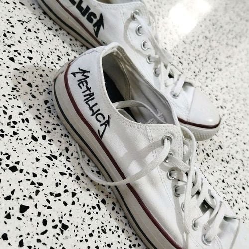 tênis converse all star metallica branco 41
