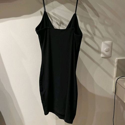 vestido shein preto curto p