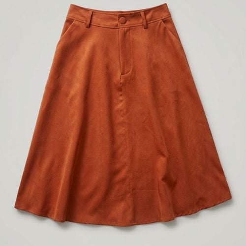 saia midi d &amp; gabi laranja terroso m
