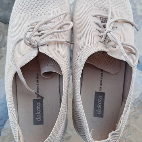 tênis dakota tricot bege 37